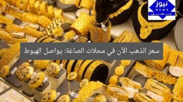 سعر الذهب الآن في محلات الصاغة: يواصل الهبوط