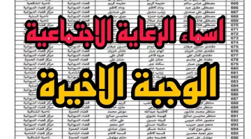 القوائم نزلت النهاردة كاملة .. أسماء المشمولين بالرعاية الاجتماعية 2025 دعم شامل