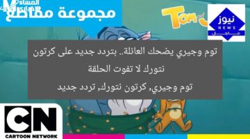 توم وجيري يضحك العائلة.. بتردد جديد على كرتون نتورك لا تفوت الحلقة  
توم وجيري, كرتون نتورك, تردد جديد
