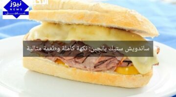 ساندويش ستيك بالجبن: نكهة كاملة وطعمة مثالية
