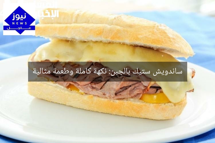 ساندويش ستيك بالجبن: نكهة كاملة وطعمة مثالية