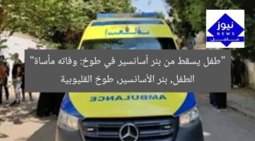 “طفل يسقط من بئر أسانسير في طوخ: وفاته مأساة”  
الطفل, بئر الأسانسير, طوخ القليوبية