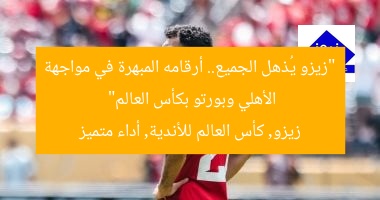 “زيزو يُذهل الجميع.. أرقامه المبهرة في مواجهة الأهلي وبورتو بكأس العالم”
زيزو, كأس العالم للأندية, أداء متميز