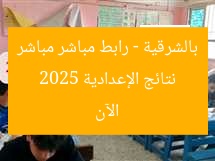نتائج الشهادة الإعدادية 2025 بالشرقية تظهر قريباً رابط مباشر