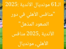 “منافس الأهلي في دور الـ16 مونديال الأندية 2025: الصعود المذهل”
الأهلي, مونديال الأندية 2025, منافس