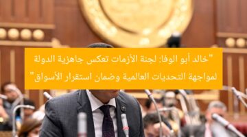 “خالد أبو الوفا: لجنة الأزمات تعكس جاهزية الدولة لمواجهة التحديات العالمية وضمان استقرار الأسواق”