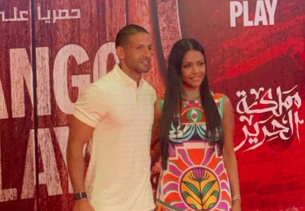 أسماء أبو اليزيد تتألق خلال العرض الخاص لـ مسلسل مملكة الحرير