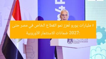“ضمانات الاستثمار الأوروبية تُسهم بـ5 مليارات يورو في مصر حتى 2027”