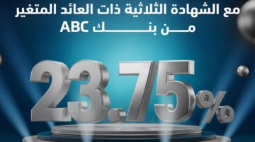 بعائد يصل إلي 23.75%.. تفاصيل ومزايا “شهادة الادخار الثلاثية” ذات العائد المتغير من بنك ABC