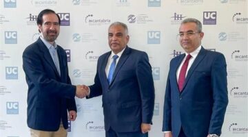 رئيس جامعة طنطا بنائب رئيس جامعة كانتابريا للعلاقات الدولية