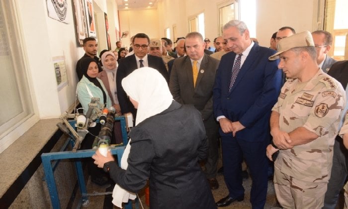 محافظ الغربية يشهد الملتقى التوظيفي والمعرض الثالث لجامعة سمنود التكنولوجية