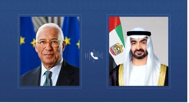 محمد بن زايد ورئيس المجلس الأوروبي يبحثان هاتفياً سبل تعزيز العلاقات والتطورات الإقليمية