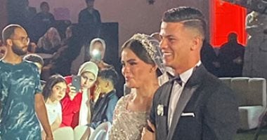 محمد شحاتة لاعب الزمالك ينشر صورة من حفل زفافه.. صور
