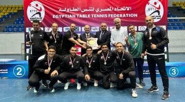 بتروجت يحقق إنجازا تاريخيا ويتوج بلقب دورى رجال تنس الطاولة.. صور