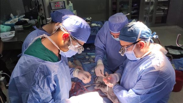 جراحة دقيقة لاستئصال ورم بالقولون بالمنظار الجراحي بمستشفى جامعة قناة السويس